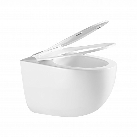 Подвесной унитаз безободковый Terminus Енисей Монолит 560х390 белый Мытищи - фото 7