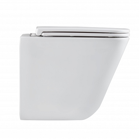 Подвесной унитаз безободковый Terminus Ватикан Монолит 490х340 белый Мытищи - фото 4