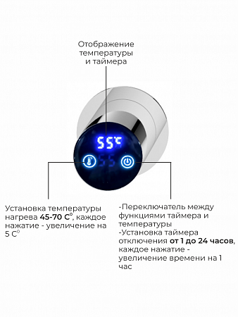 Аккорд П5 500х800 электро Полотенцесушитель TERMINUS Нержавеющая сталь Мытищи - фото 4