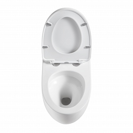 Подвесной унитаз безободковый Terminus Енисей Монолит 560х390 белый Мытищи - фото 3